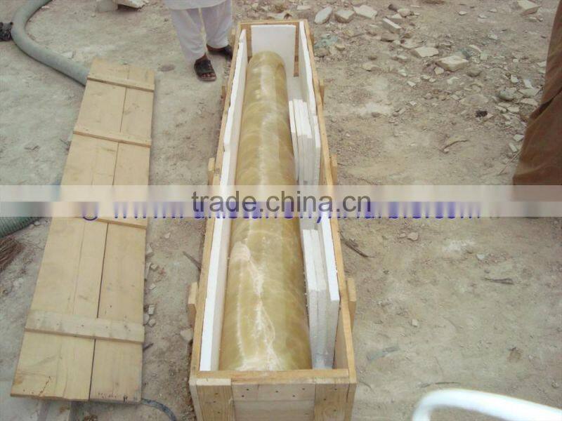 ROMAN ROUND HONEY ONYX COLUMNS AND PILLARS COLLECTION