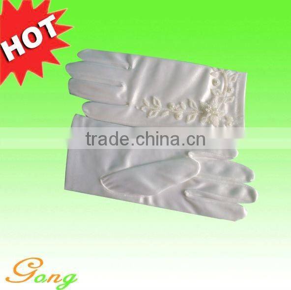 Hot sell party gloves with satin