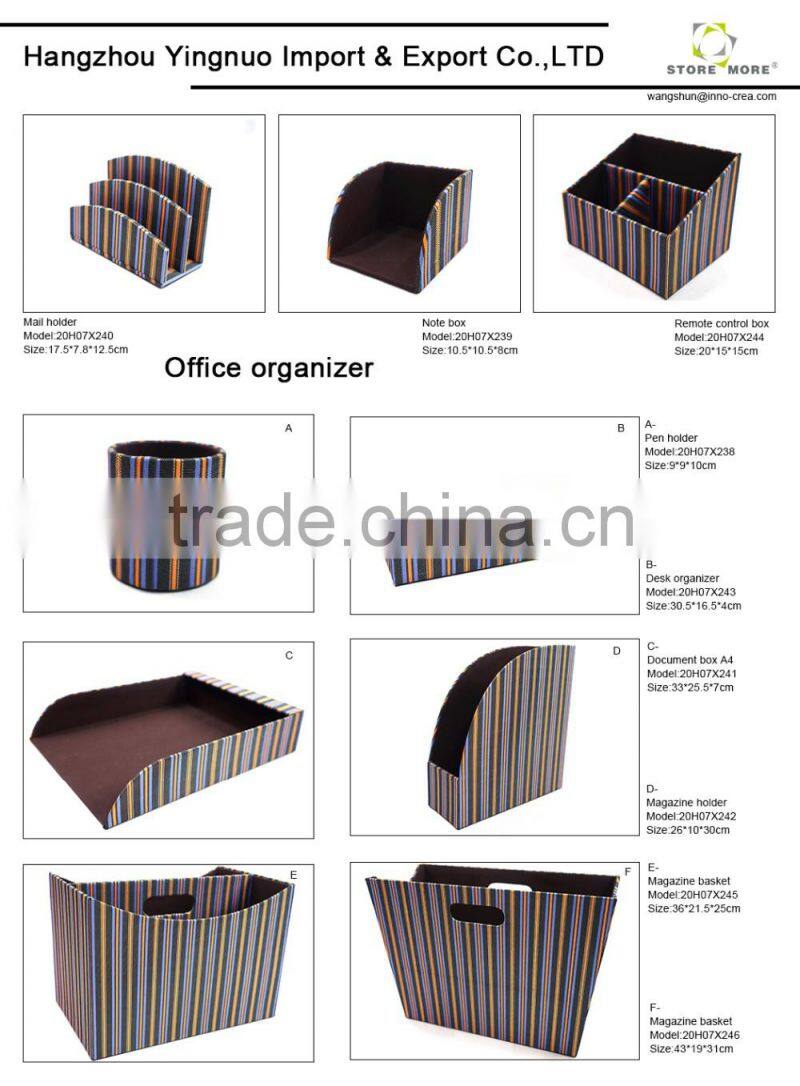 Faux Leather International 3-Compartment Organizer Tray, Drawer Organizer