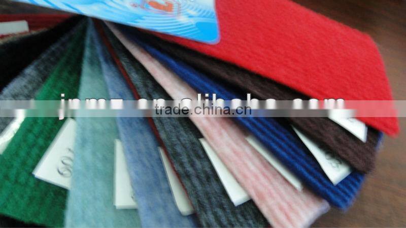 Needle punched nonwoven carpet underlay felt