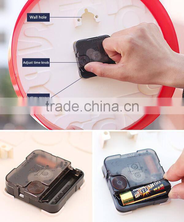 Supply fashion Candy colored circular digital clock / wall clock