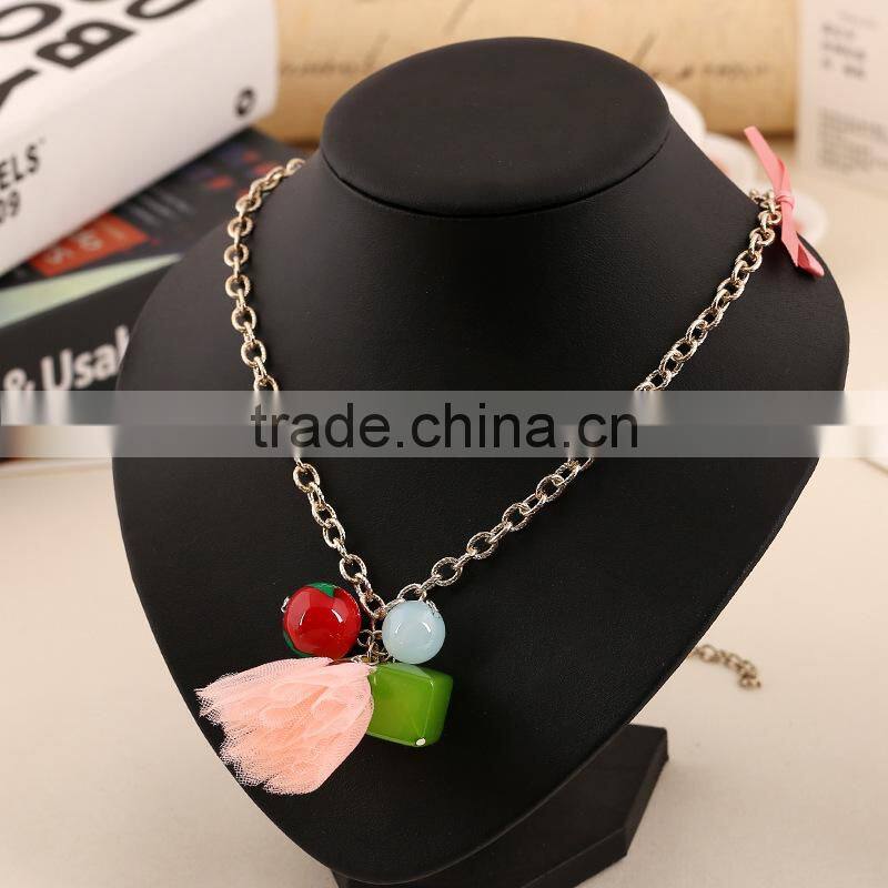 Last fashion jewelry for laddy,alloy chain necklace
