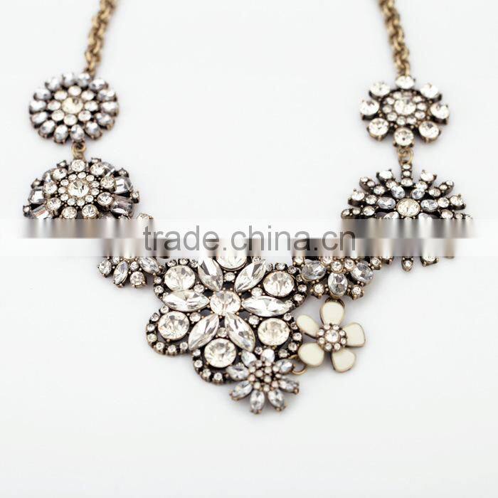 New design handmade women fashion alloy jewelry necklace