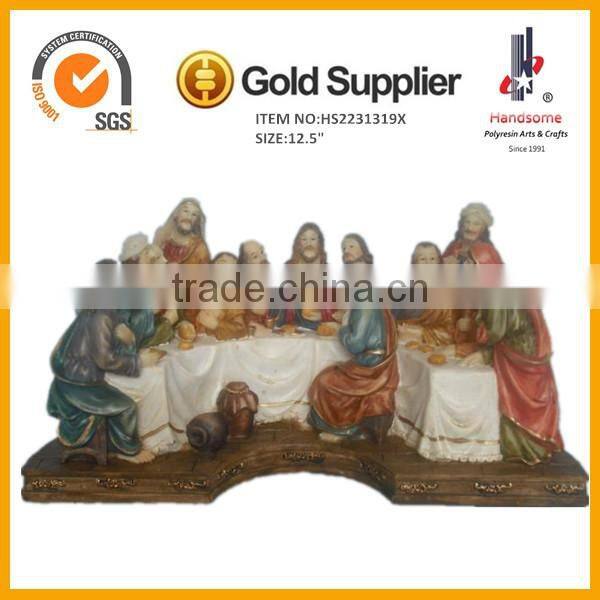 12.5" Hot sale polyresin last supper catholic religious items