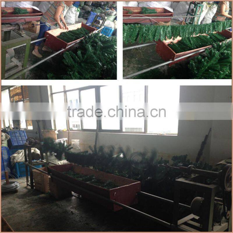 Fire retardant flocked christmas garlands