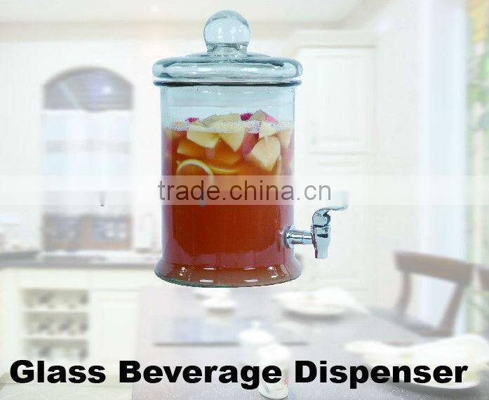 glass juice dispenser with tap