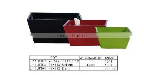 Decorative Large Rectangular and Square Indoor Colorful Painting Planter Box