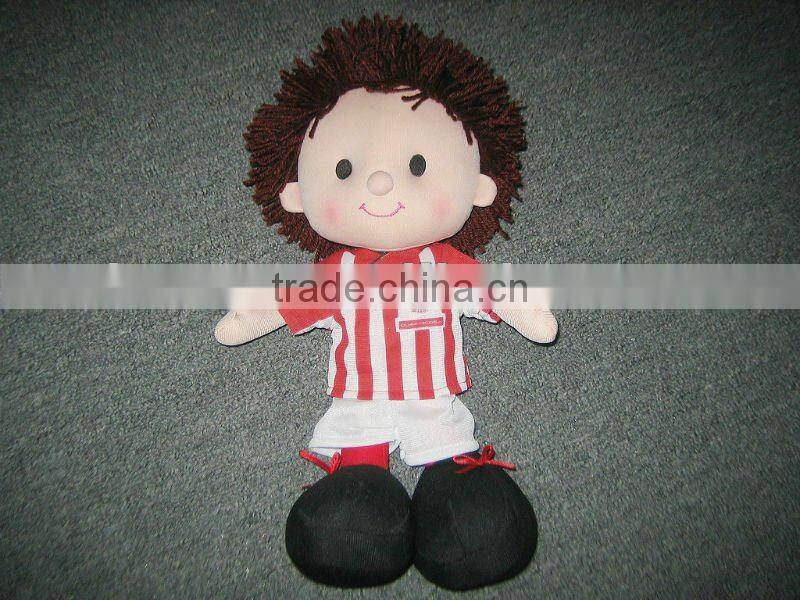stuff doll in football clothes
