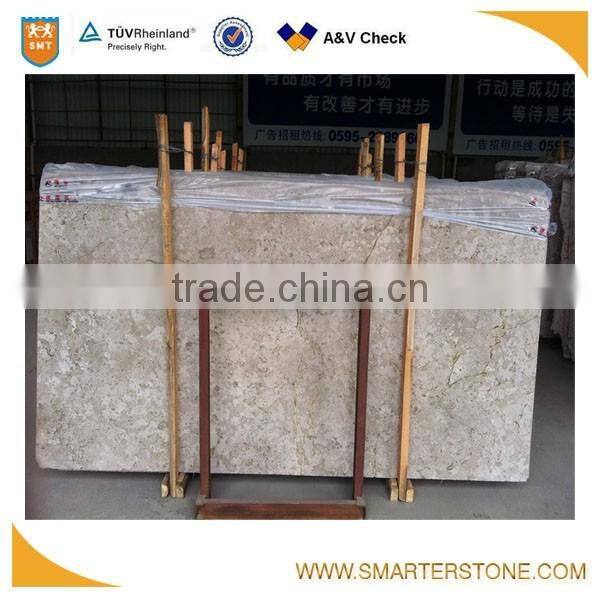 Polished limestone grey slab stone for project