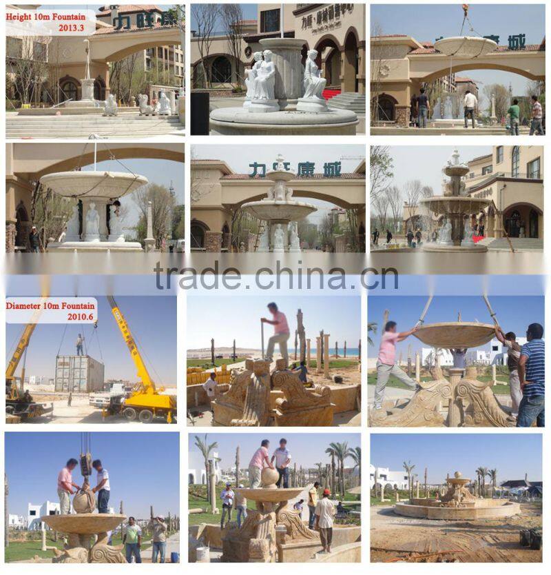 Outdoor lion wall fountains sculpture