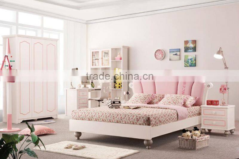 RD602 french wooden furniture of single bed for girls sale in stock