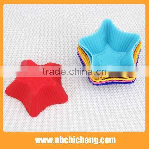 6 pcs Silicone Bakeware Muffin Pan/Silicone Cupcake Baking Pans