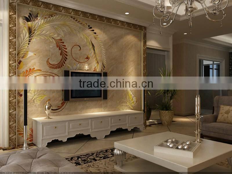BISINI Luxury Elegant Engraving Ceramic Wall Tile, 600*600mm; 800*800mm
