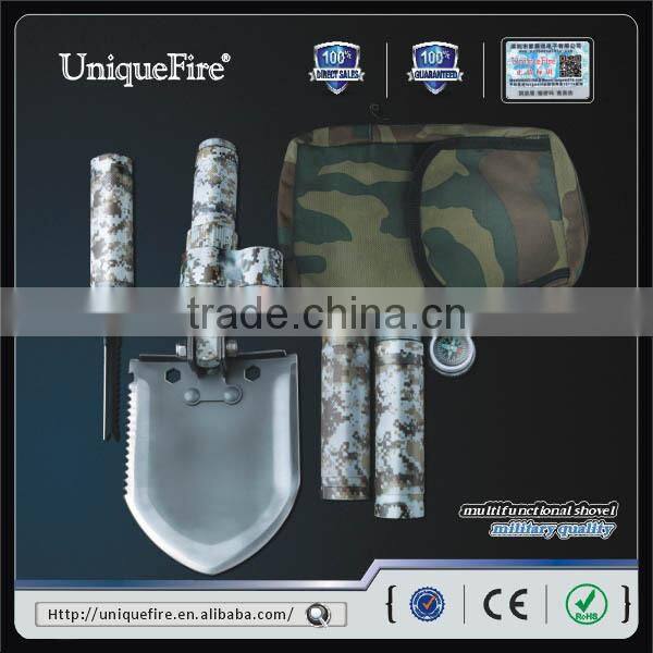 New Utility Shovel Survival Pickaxe I Multifunction Shovel with Hoe Knife and Flashlight