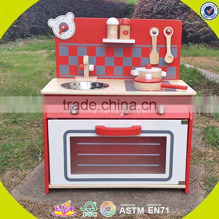 wholesale kids wooden toy kitchen role play baby wooden toy kitchen most popular children's wooden toy kitchen W10C154