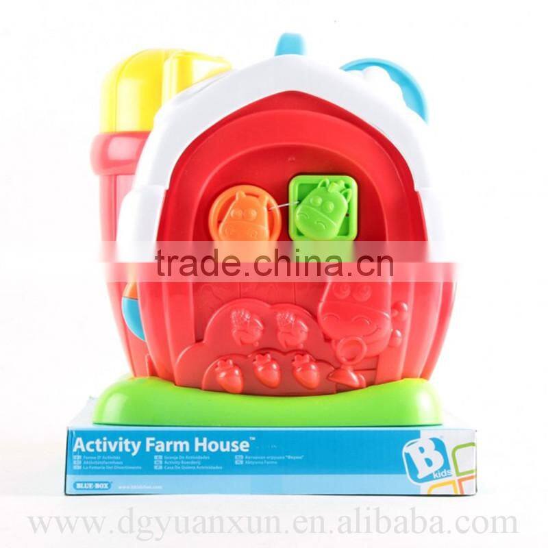 baby kids activity farm house from dongguan icti factory high quality roler plasy farm house toy for kids