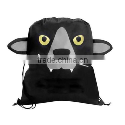 Cartoon Animal Shape Wholesale Customized Drawstring Bag,Cheap Drawstring Backpack