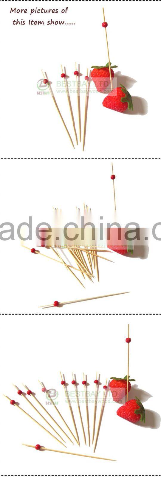Factory price decorative Bamboo Party Pick Stick Skewers