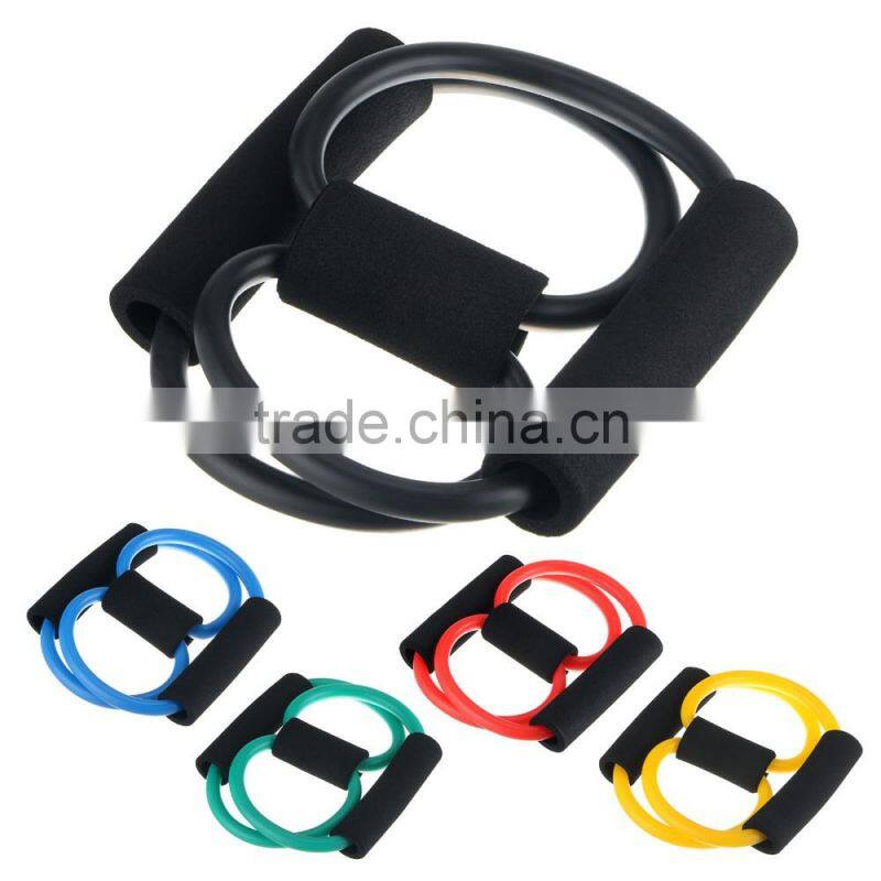 8 Shaped Training Resistance Bands Rope Tube Workout Exercise for Yoga Fashion Body Fitness Equipment Tool