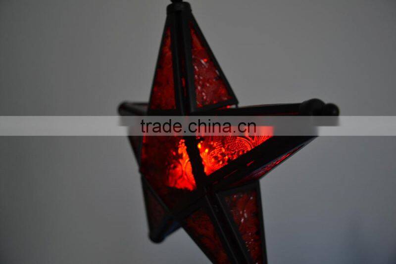 Star Glass Tea Light Candle Holder Rustick Hanging Lighting Lantern Wedding Birthday Party Decoration