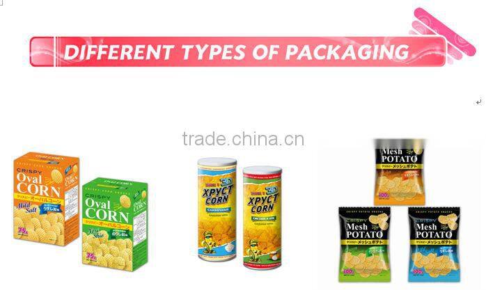 Golden corn chips snack