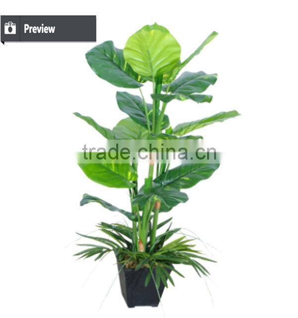Hot sell artificial decorative indoor and outdoor plant bonsai ficus tree in a pot for decoration use
