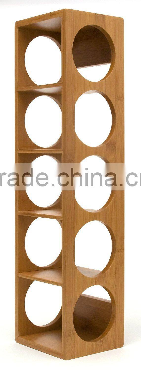 Bamboo Stackable Wine Rack