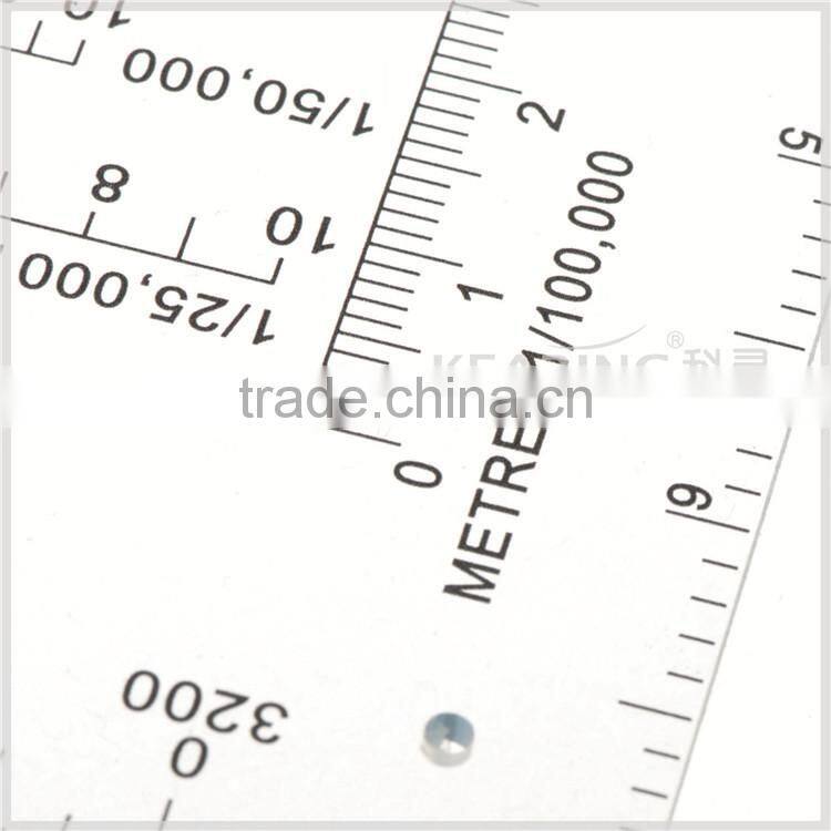China Kearing plastic small round accurate 6 inch military protractor