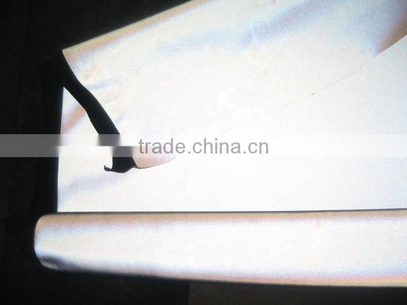 Reflective stretch fabric , elasticity cloth reflective fabric , spandex fabric
