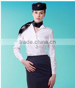 White Shirt And Black Skirts For Eastern Airlines Flight Attendant Uniforms