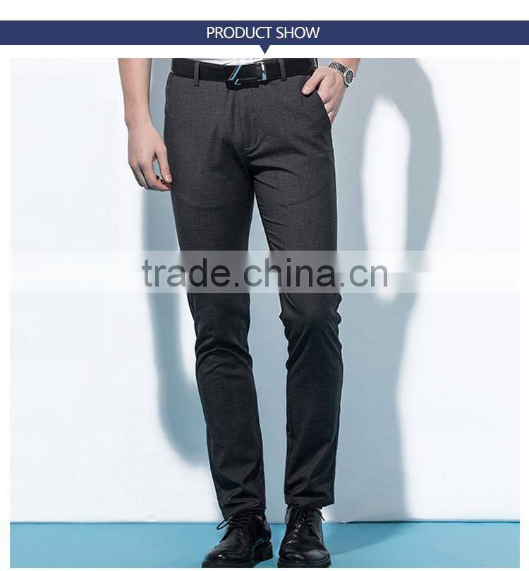 Men's thin casual pants, straight cylinder, loose big size, middle and old grey business men's casual trousers custom