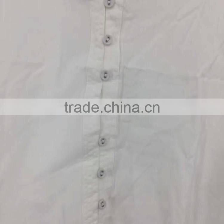 Latest design women fancy white button up shirt