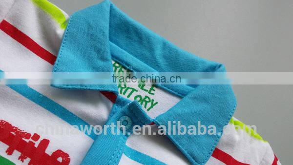 striped cheap cotton romper 2 color romper baby's short sleeves romper