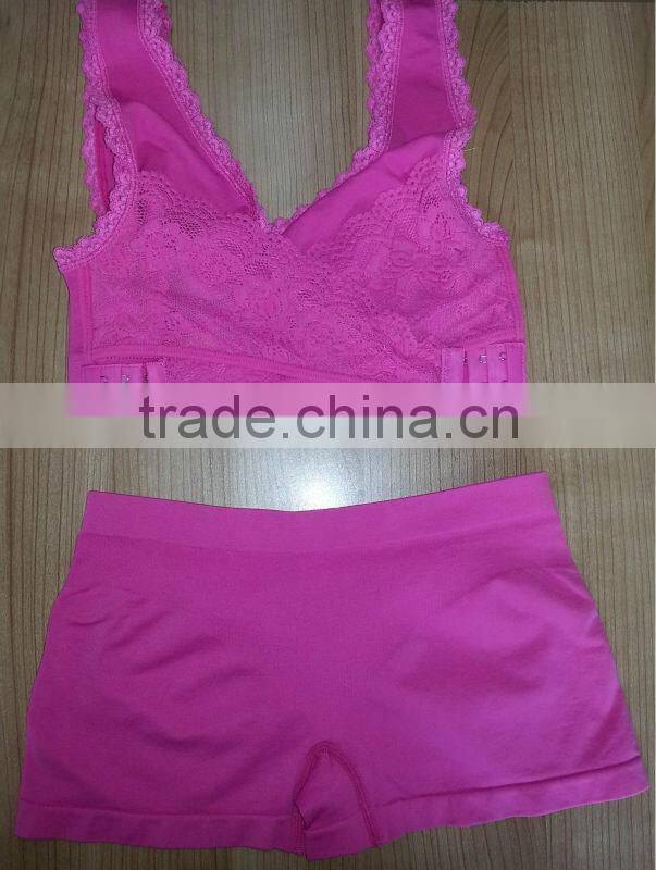 seamless bra set
