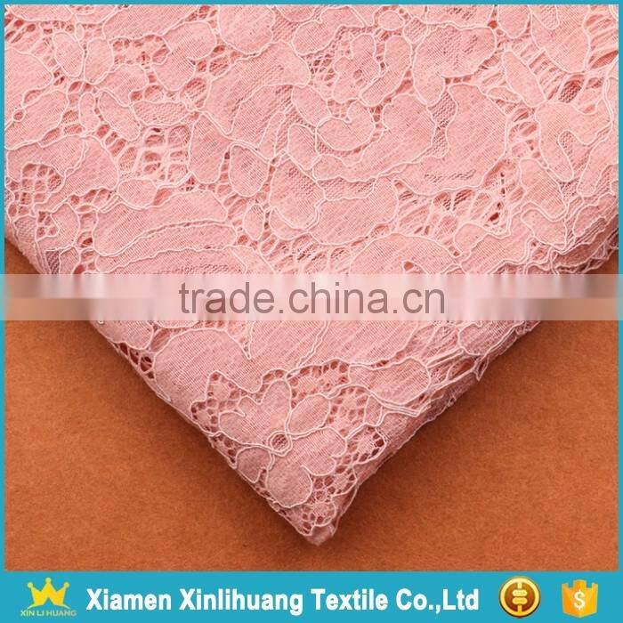 Wholesale Garment Accessories Hollow Out Guipure Lace Fabric for Dress