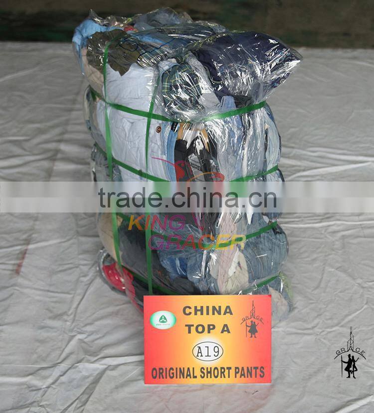 Warehouse Bales 100Kg Brand Name Men Short Pants used clothing dealer