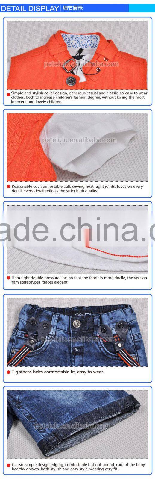 Petelulu China Wholesale Price of T-shirt and Jean Pants Suits, Sport Wear For Boy