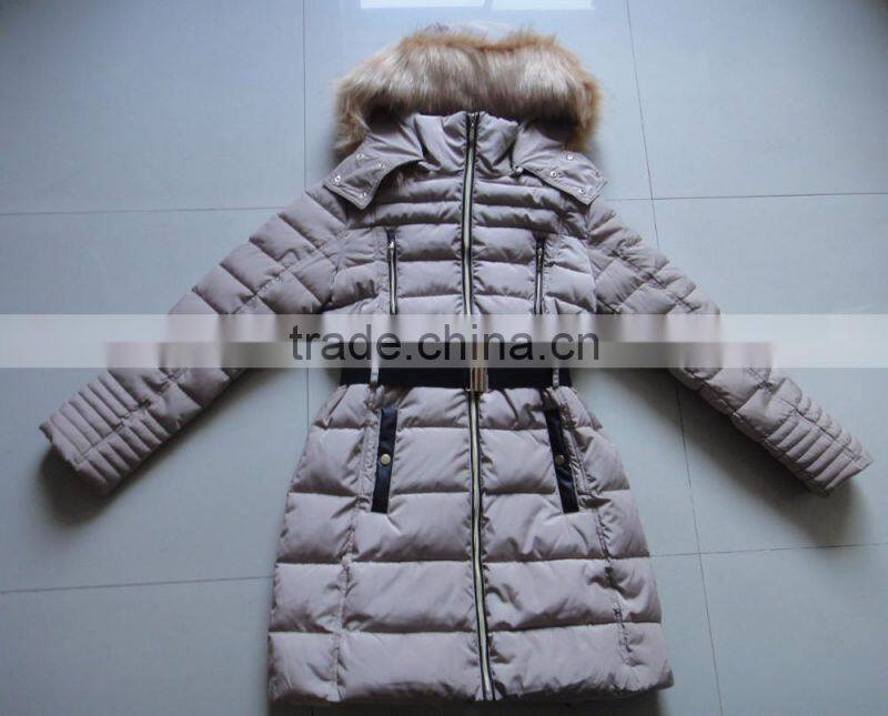 Women Fake Fur Hood Fashion Warm Winter Long Jacket