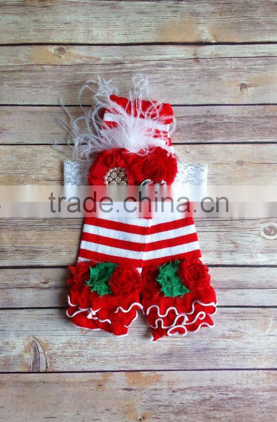 Fashion cotton baby leg warmers with ruffle