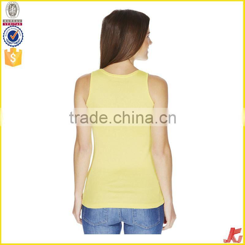 custom 100 cotton plain tank top women manufacture