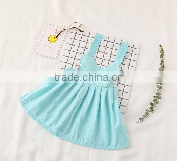 Girls Fancy Cotton Dress Style Fashion Boutique Girl Dress Clothing Halter Clothing