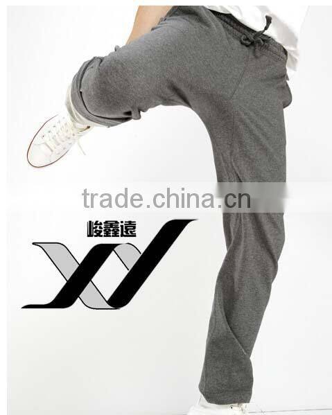2015 fashion brand men's heavy weight fabric fleece sport sweatpants,men's jogging cotton trouser for winter