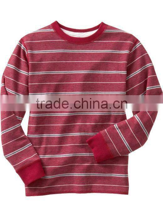 BOYS PRINTED LONG SLEEVE T.SHIRT WITH CONTRAST SLEEVES