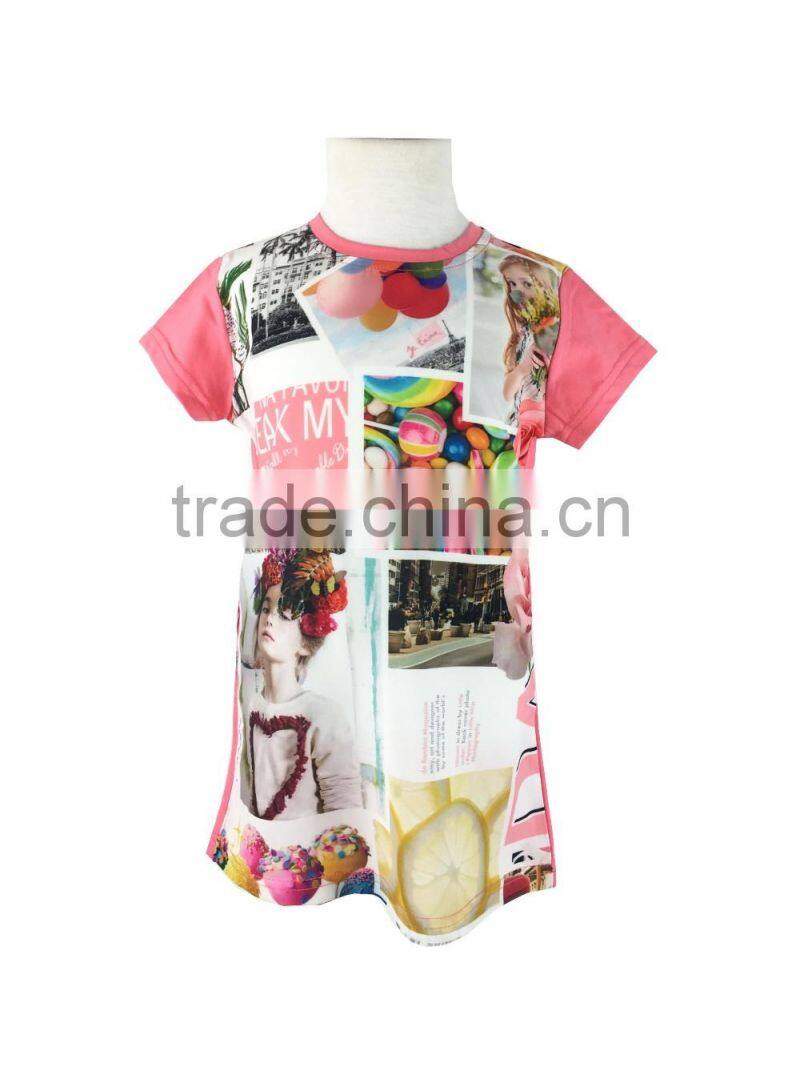 girl in pink fashion T-shirt design