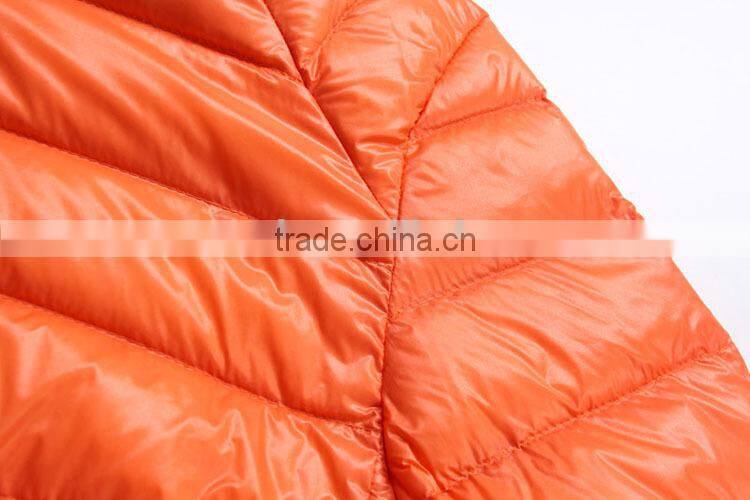 2016 OEM Fashion ultra light winter nylon down jackets / winter down jacket man /man down jackets with a bag