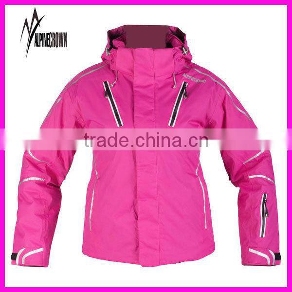 2017 Newest Outdoor Winter women white ski jackets/ladies white ski jacket/ski parkas for women