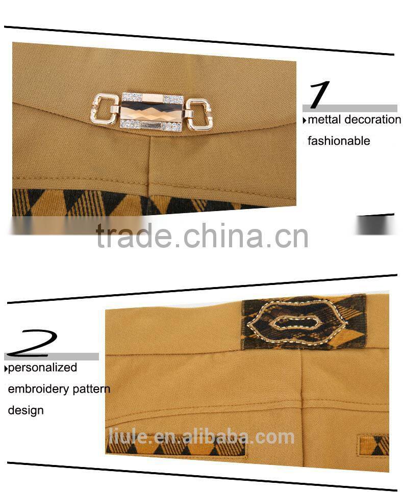 Fashional designed casual elastic waist hippie women pants