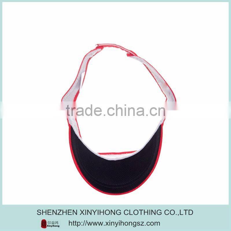 100% polyester mesh golf visors caps