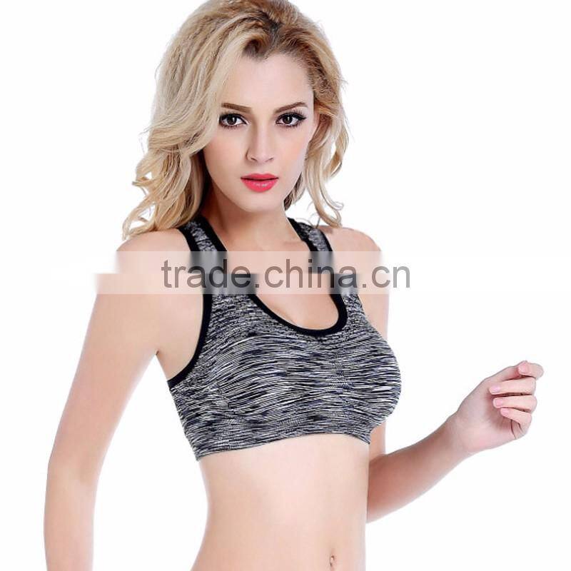 Factory Wholesale Sexy Seamless Gym Bra Top Womens Padded Sports Bra