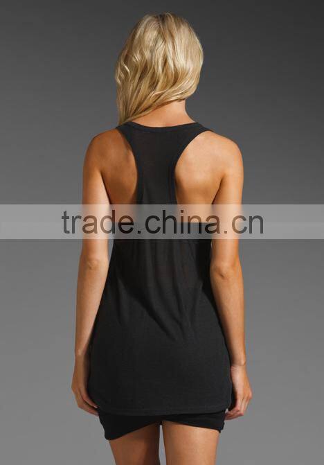 Slub Classic Racer Back Tank Tops Ladies Wholesale
